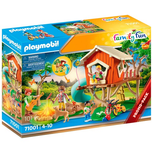 PLAYMOBIL aventura en la casa del árbol con tobogán