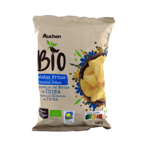 PRODUCTO ALCAMPO Bio Patatas fritas ecológicas, con sal marina de Ibiza bolsa 100 g.