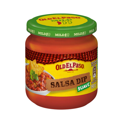 OLD EL PASO Salsa Dip (tomate, cebollas y pimiento) suave OLD EL PASO 190 g.