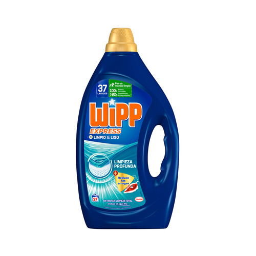 WIPP EXPRESS Detergente en gel para lavadora limpio y liso 35 ds.