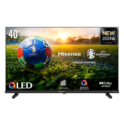 Televisión 101,6 cm (40) QLED HISENSE 40A5NQ , Full  HD, HDR10, HGL, HDR10+, HDMI, USB, 