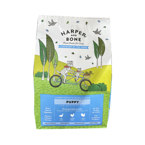 HARPER&BONE Pienso para perros cachorros Granja Recetas HARPER&BONE 1,5 kg.