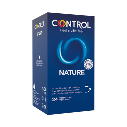 CONTROL Preservativo lubricados con perfecta adaptabilidad CONTROL Nature 24 uds.