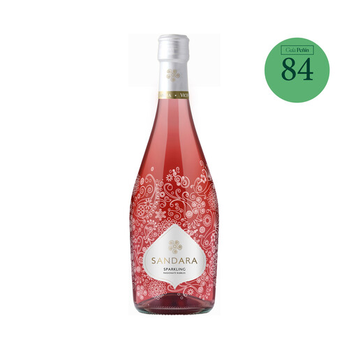 SANDARA Vino rosado espumoso (frizzante), de burbuja fina botella 75 cl.