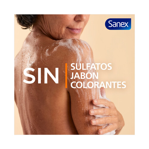 SANEX Sin neutro Gel nutritivo para ducha o baño, para piel seca 600 ml.