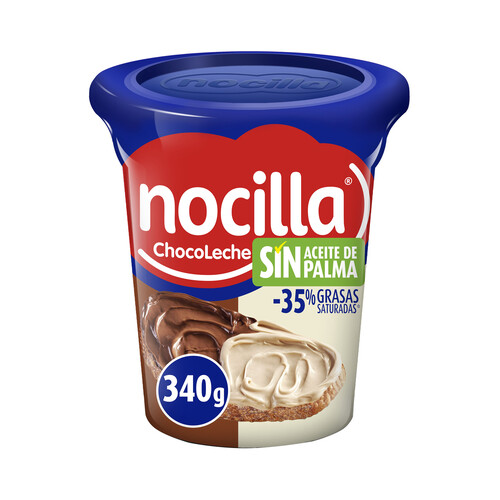 Doble crema de cacao y leche con avellanas, dos sabores NOCILLA 340 g.