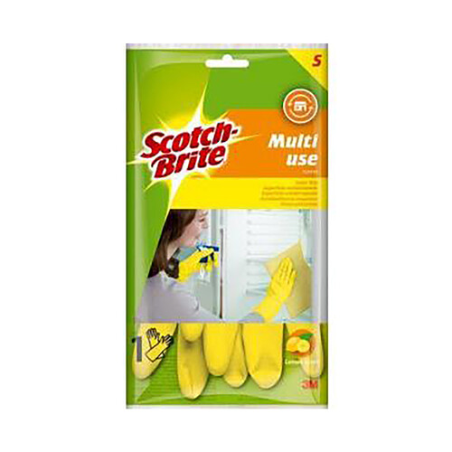 SCOTCH-BRITE Guantes multiusos, esencia limón talla pequeña SCOTCH-BRITE