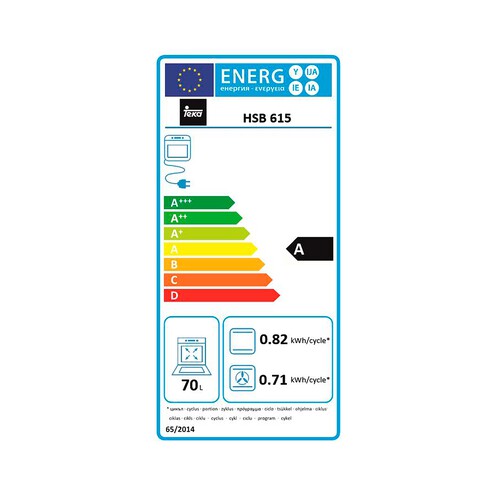 Horno multifunción TEKA HSB 615 Inox, HydroClean.