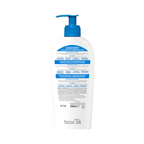 MIXA Ceramida protect Loción corporal hidratante para pieles secas 250 ml.