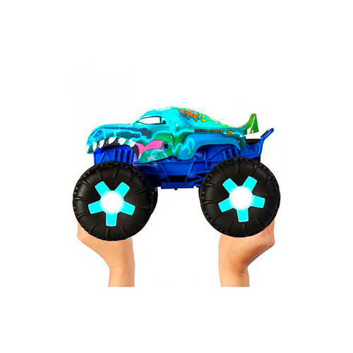 HOT WHEELS Coche radio control Mega Wrex Monster Trucks, +5 años.