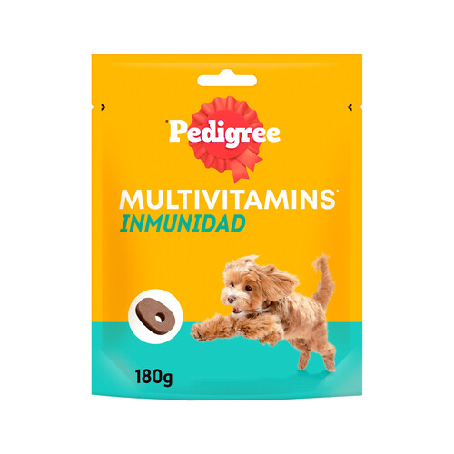 PEDIGREE Multivitamins Snaks de perros para el cuidado de su inmunidad, 180g.