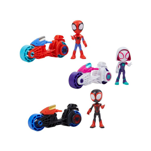 HASBRO Spidey surtido motocicleta y figura 10cm