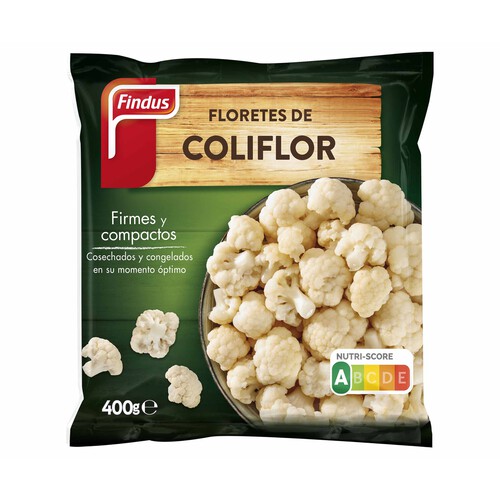 FINDUS Floretes de coliflor ultracongelados FINDUS 400 g.