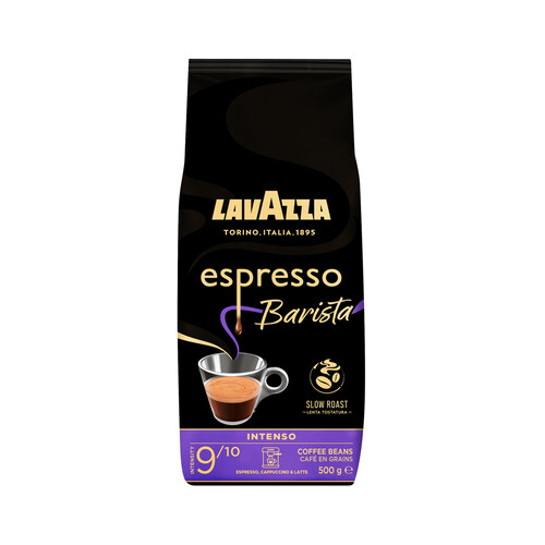 LAVAZZA Café en grano natural arábica intenso espresso 500 g.