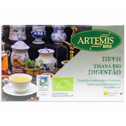 Tisana digestiva de cultivo ecológico ARTEMIS 30 g.