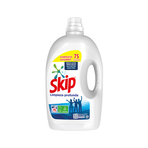 SKIP Active clean  Detergente líquido para una limpieza profunda 75 ds. 