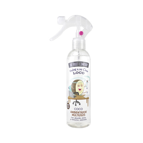 THE FRUIT COMPANY Ambientador en spray multiusos con olor a coco 250 ml.