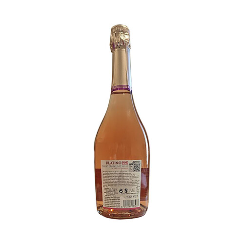 PLATINO Vino Moscato espumoso rosado botella 75 cl. 