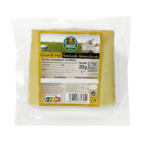 ALCAMPO CULTIVAMOS LO BUENO  Queso de oveja semicurado  250 g.