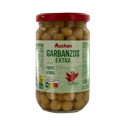 PRODUCTO ALCAMPO Garbanzos extra, cocidos 210 g.