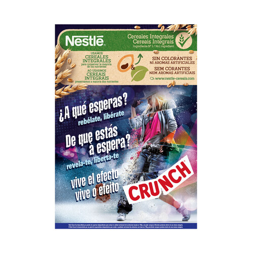 CRUNCH Cereales de chocolate CRUNCH 375 g.