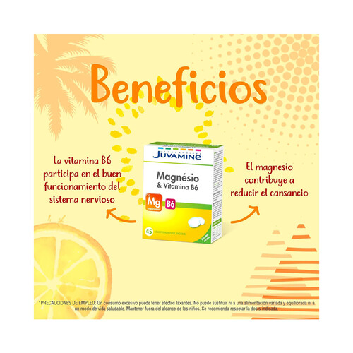 JUVAMINE Magnesio + Vitamina B6 45 Comprimidos