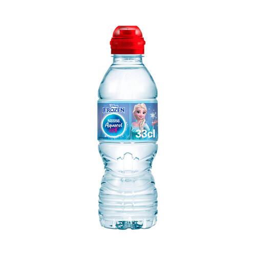 AQUAREL Agua mineral con tapón sport botella de 33 cl.