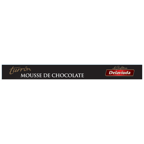 DELAVIUDA Turrón praliné de mousse de chocolate 200 g.