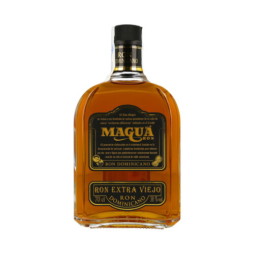 MAGUA Ron dominicano dorado extra viejo MAGUA botella 70 cl.