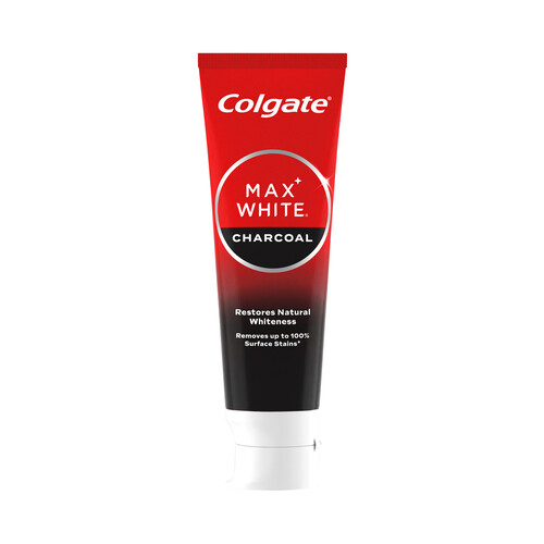 COLGATE Max white carbon Pasta de dientes con acción blanqueante 75 ml.