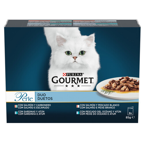 PURINA Gourmet Alimentación para gato húmeda en bolsas 8 uds 85 g.