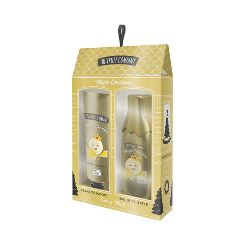 THE FRUIT COMPANY Magic christmas Estuche para mujer con colonia y crema de manos.