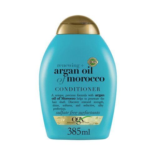 OGX Acondicionador con aceite de Argán de Marruecos, para cabellos secos y dañados 385 ml.