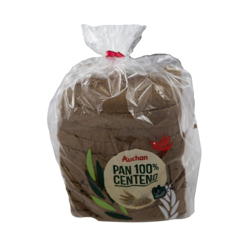 AUCHAN Pan de molde 100% centeno 450 g.