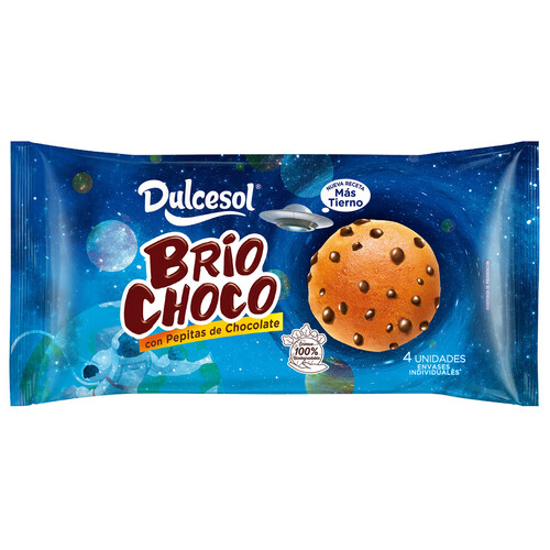 DULCESOL Briochoco Brioches con pepitas de chccolate 160 g.