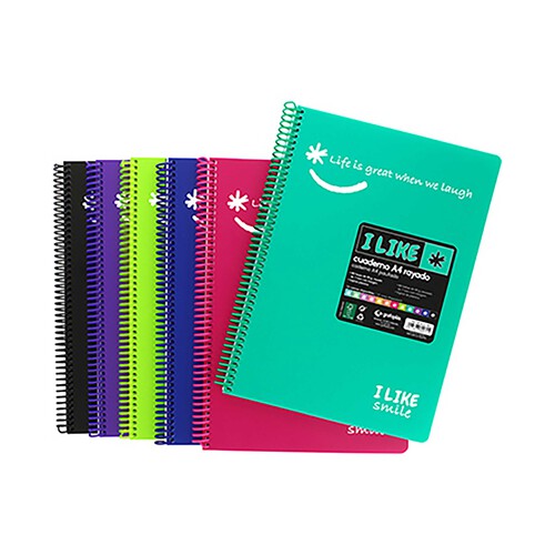 Cuaderno A4+ microperforado 80h 90g.dot sin bandas. GRAFOPLAS