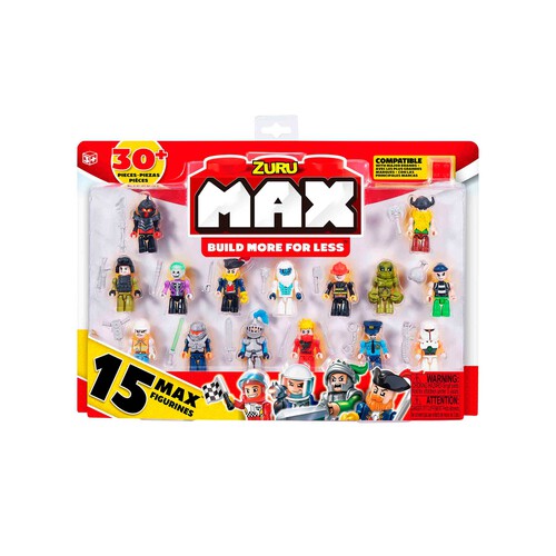 Minifiguras Max Pack 15 Figuras Con Accesorios +3 años