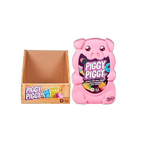 Juego de cartas Piggy Piggy, de 2-6 jugadores, +7 años, HASBRO.