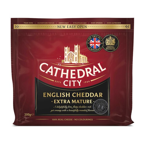 CATHEDRAL CITY Queso cheddar extra curado CATHEDRAL CITY 200 gr.