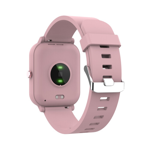 KSIX Smartwatch Contact Square, Bluetooth, pantalla 4,64cm (1,83), color rosa.