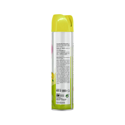 CASA JARDÍN Insecticida aerosol con olor a limón para todo tipo de insectos CASA JARDÍN 600 ml.
