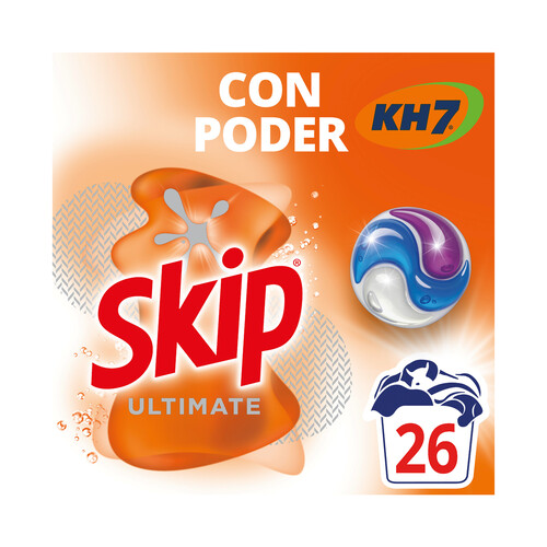 SKIP KH-7 Ultimate Detergente en cápsulas poder 22 lav.