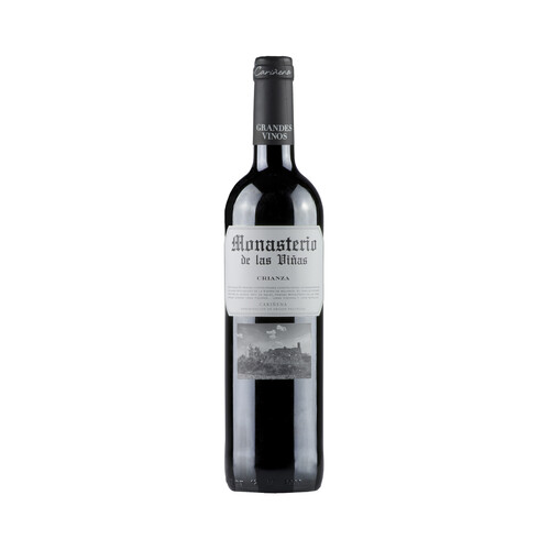 MONASTERIO DE LAS VIÑAS  Vino tinto crianza con D.O.P Cariñena botella 75 cl.