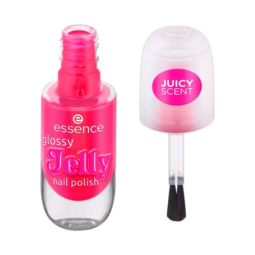 ESSENCE Glossy jelly tono 02 Candy gloss Esmalte de uñas con acabado ultrabrillante.