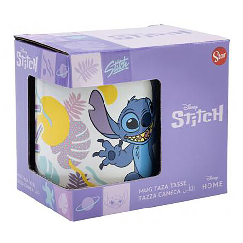 Taza de cerámica 325ml Stitch Hawaian Flower Young, STOR.