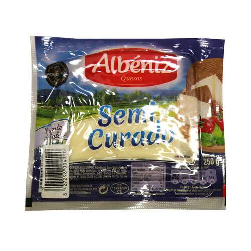 ALBENIZ Queso mezcla semicurado ABENIZ 250 g.