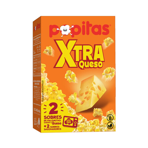 POPITAS Palomitas Xtra Queso POPITAS 2x80 gr.