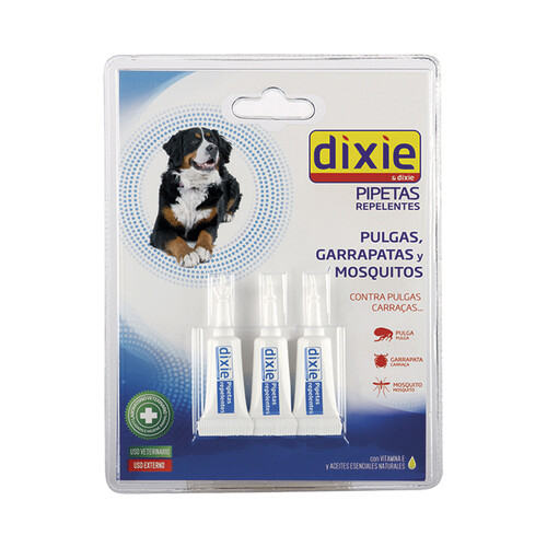 DIXIE Pipetas insecticidas para perros y gatos 2 uds. de 1 ml 