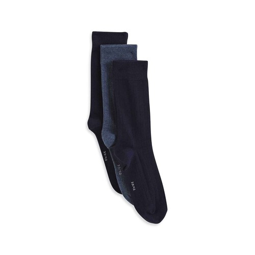 Pack 2 pares calcetines hombre INEXTENSO, talla 43/46.