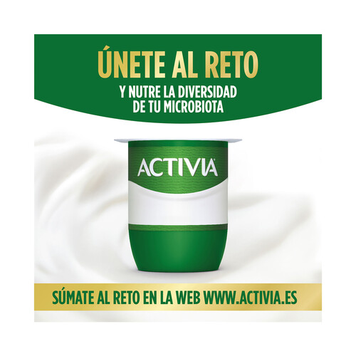 ACTIVIA Bífidus con sabor natural y cereales de Danone 4 x 120 g.